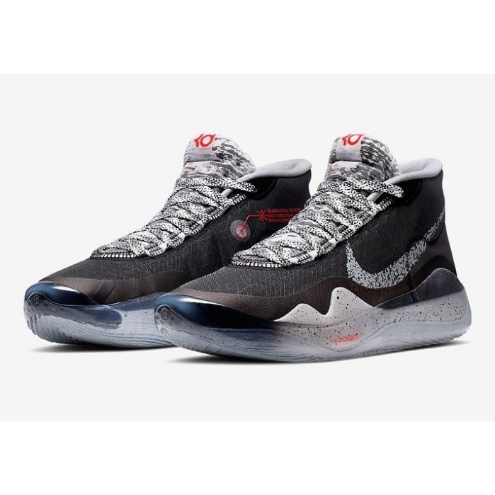 【S.M.P】NIKE ZOOM KD12 BLACK CEMENT 黑灰水泥 潑墨 杜蘭特 籃網 AR4230-002