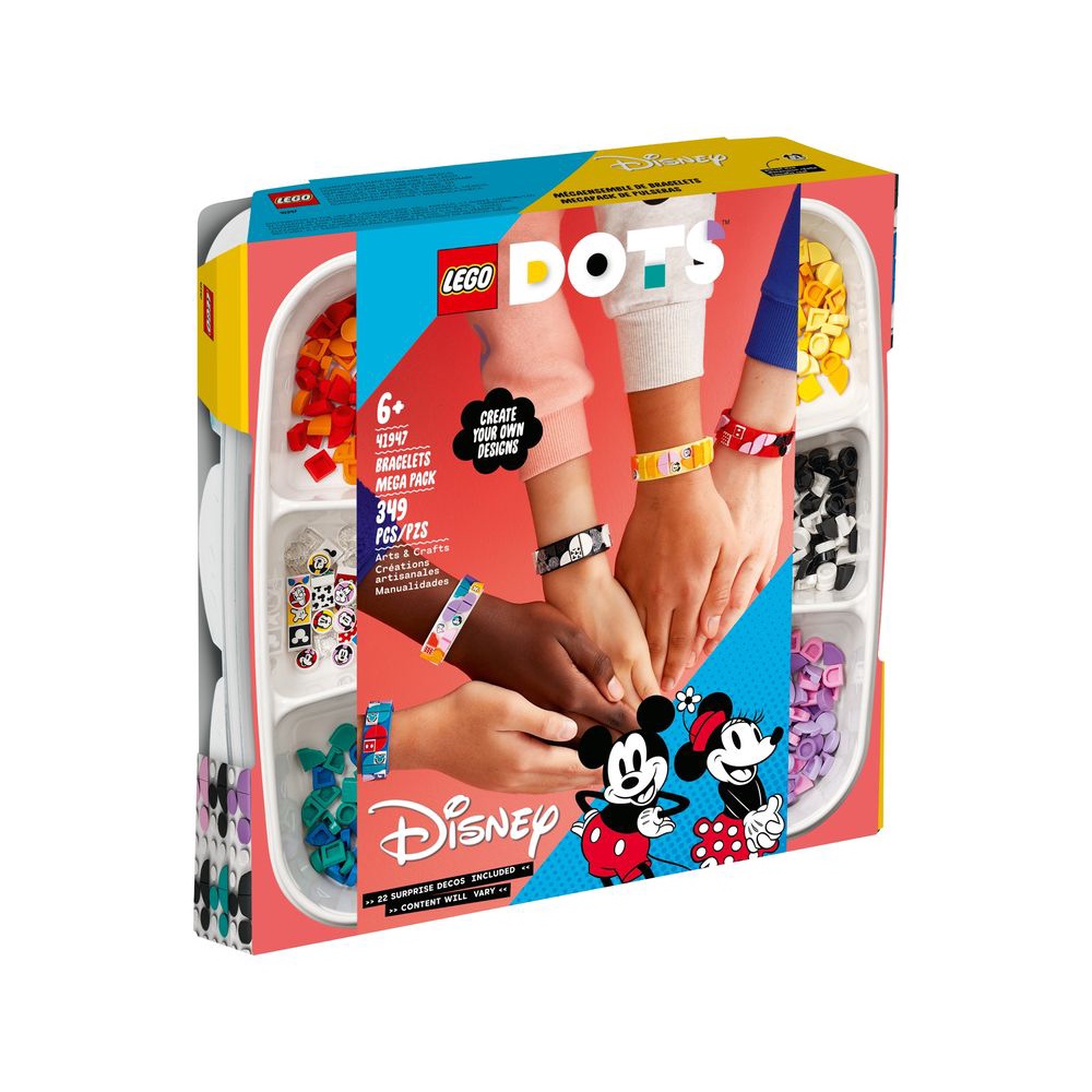 【積木樂園】樂高 LEGO 41947 DOTS 豆豆手環超值組-Mickey &amp; Friends