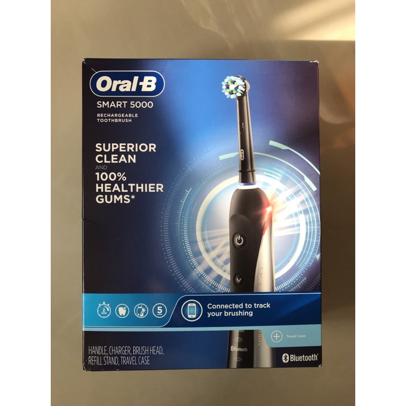 （限時特價）歐樂b Oral-B Pro smart5000 智能藍芽 德國百靈電動牙刷(質感黑）