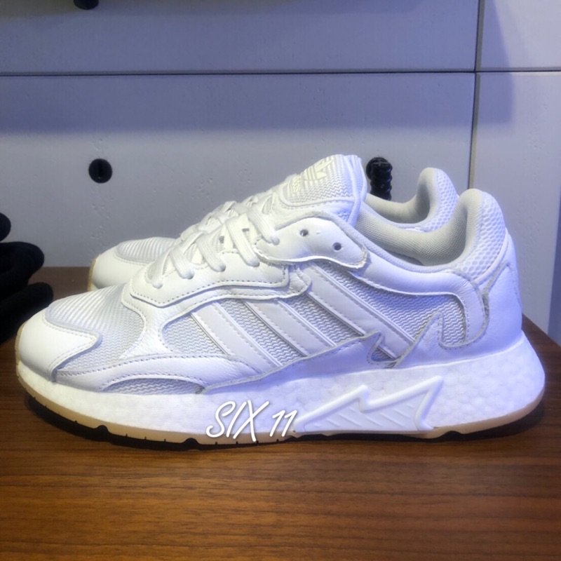 @SIX@ADIDAS ORIGINALS TRESC RUN 全白 復古 運動鞋 老爹鞋 BOOST 男 EF8102