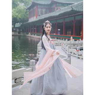 台灣出貨 原創漢服 平價古裝 漢服女超仙古裝仙氣古風學生明制襦裙衣服飄逸漢元素冬季舞蹈服裝 蝦皮購物