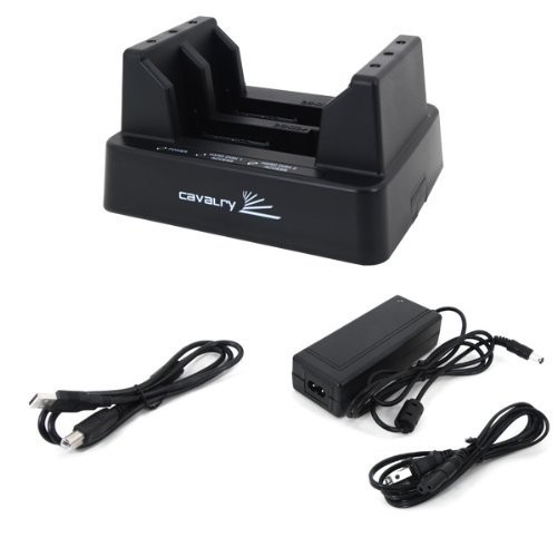 Cavalry USB雙槽 2.5/3.5吋通用 硬碟外接盒 具備RAID磁碟陣列EN-CAHDD2B-D