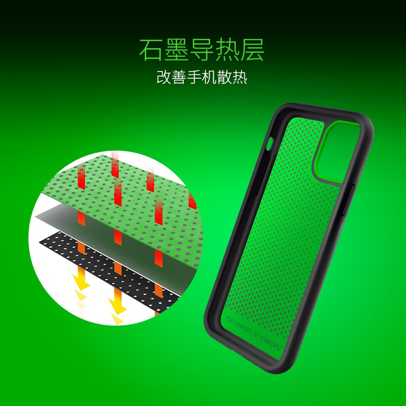 【佳佳商店】Razer雷蛇冰鎧輕裝專業版蘋果iPhone 11 Pro 手機散熱保護殼