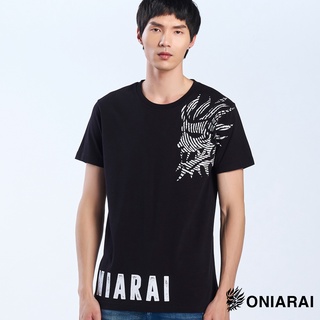 BLUE WAY 鬼洗 ONIARAI-黑魂重工指紋側鬼短TEE(黑)