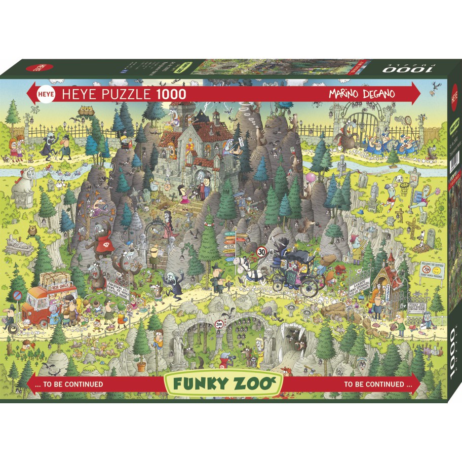 全新現貨正品 德國 Heye 拼圖 Funky Zoo 蝙蝠吸血鬼 瘋狂動物園 外西凡尼亞棲息地 1000片