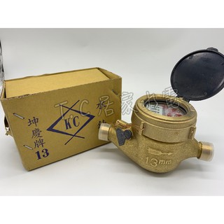 ◥ Ｔ.C水電◣ 億豪牌 水錶 水錶 銅水錶 流量表 流量計 數字水錶（臺灣製)