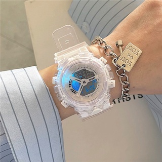 獨角獸學生手錶韓版簡約男孩和女孩 ins 防水多功能情侶電子手錶