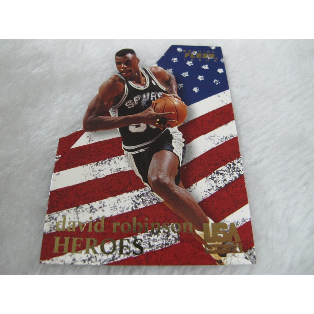 ~ David Robinson ~名人堂.NBA球星/海軍上將 USA奧運 高比例 國旗切割特殊卡
