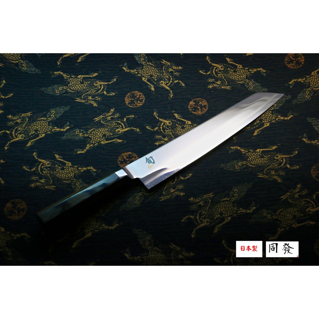 🌟切肉神器🌟【上利嚴選】日本製🇯🇵 旬 VG-0008 雙鏡面 劍型主廚刀25CM 切肉神器 藍碳鋼 附鞘