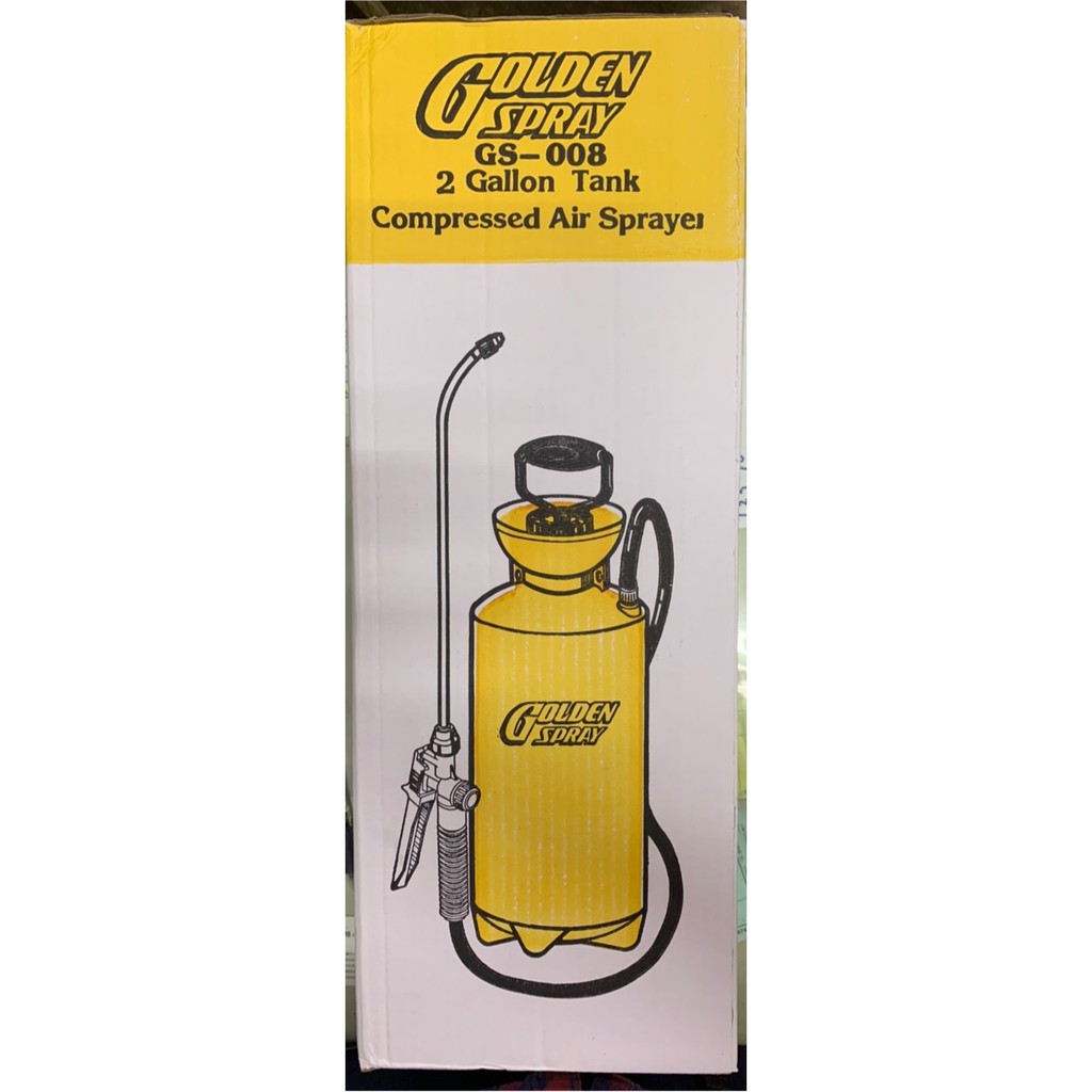 Golden Spray GS-008手動氣壓式噴霧桶8公升園藝居家草坪噴藥澆花灑水器 省力揹式園藝用具(台灣製)