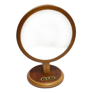 圓型桌上鏡612 原木化妝鏡 桌鏡補妝鏡 彩妝鏡子【DV410】