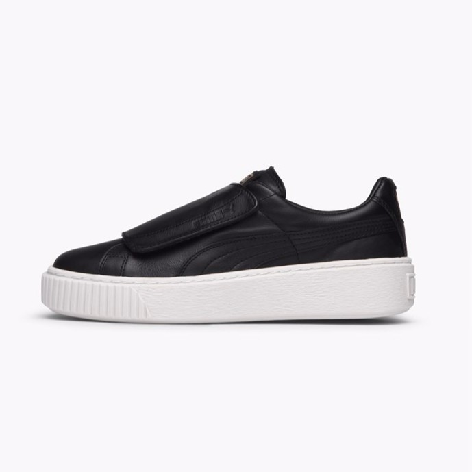 【小八】Puma Basket Platform Strap W Black 黑 364123-01