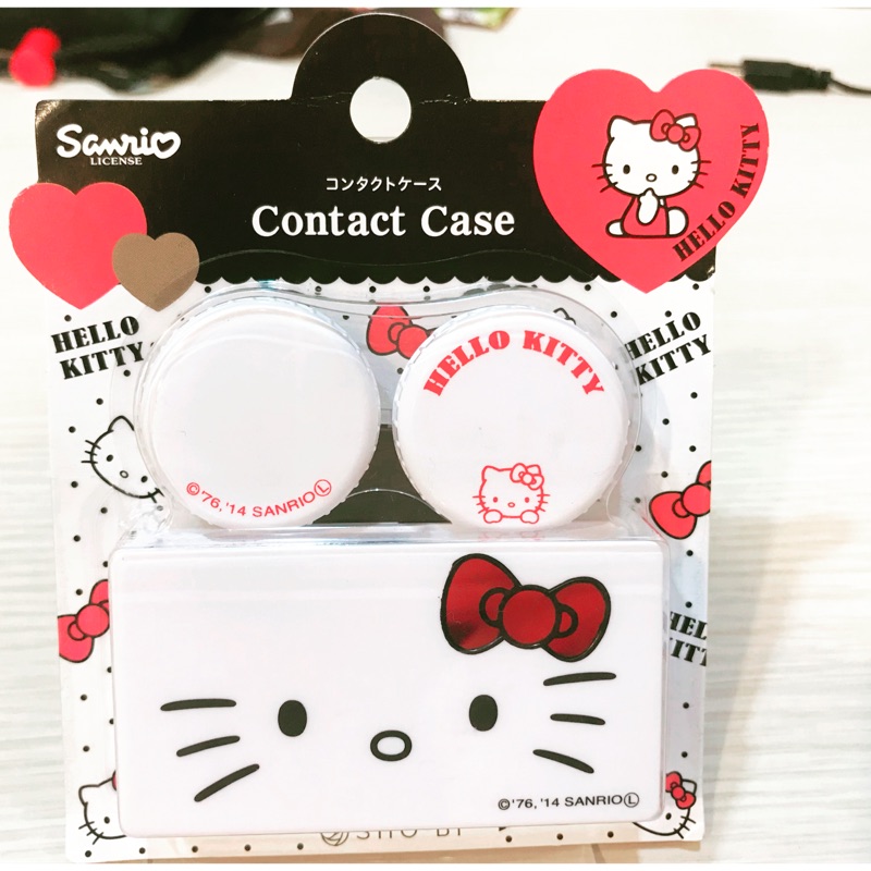 Hello kitty 隱形眼鏡盒 日本帶回