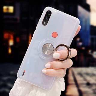 Moto E7 Power / E7i Power 手機保護套磁性汽車指環支架軟 TPU 後殼