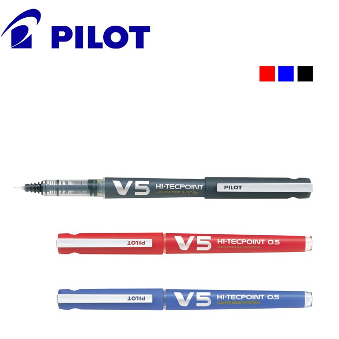 PILOT百樂 BXC-V5-BGD 卡式V5鋼珠筆 / BXS-IC-S3 V5鋼筆墨水管3入