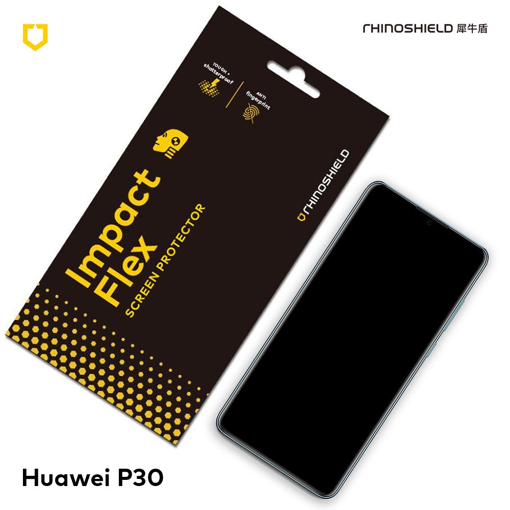 犀牛盾 適用Huawei華為 P30 滿版衝擊曲面保護貼(正面)