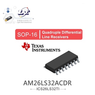 聯騰．TEXAS AM26LS32ACDR SOP16 Quadruple Differential Line
