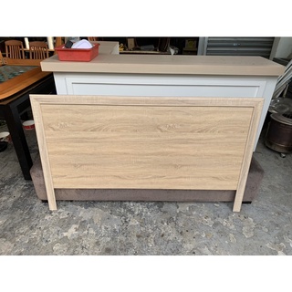香榭二手傢俱*全新品 梧桐橡木色 標準雙人5尺窄框床頭片-簡易床頭片-床片-薄板-床頭箱-床頭櫃-雙人床-造型床片-床板