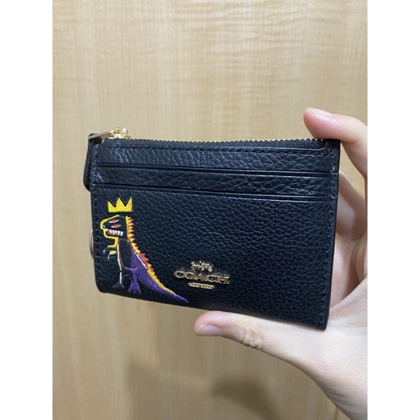 全新轉賣 正品coach x jean michel basquiat 恐龍零錢包 卡夾 鑰匙包