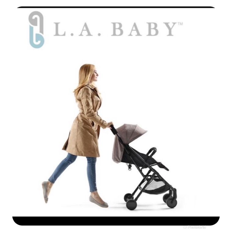 【L.A. Baby】城市輕旅嬰兒手推車(要賣的是奶油卡）8成新極新狀況良好因為比較少出門所以很少用