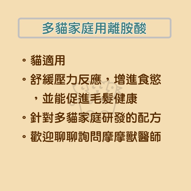 免運開發票摩摩獸醫親選 IN-Plus多貓家庭用 離胺酸 眼睛 貓 抵抗力 紓壓 葉黃素 左旋離胺酸 114g