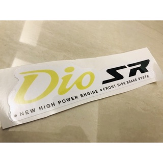 Dio sr 迪奧 斜板 面板 黃黑車貼 貼紙 不透明材質 任何車色可貼 一張$50 皆以裁型.表層護亮膜保護