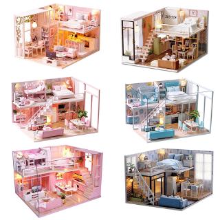 Cutebee Diy袖珍屋 娃娃屋 微型小屋套件帶傢俱、手工家居收藏品、兒童禮品玩具 家家酒小屋
