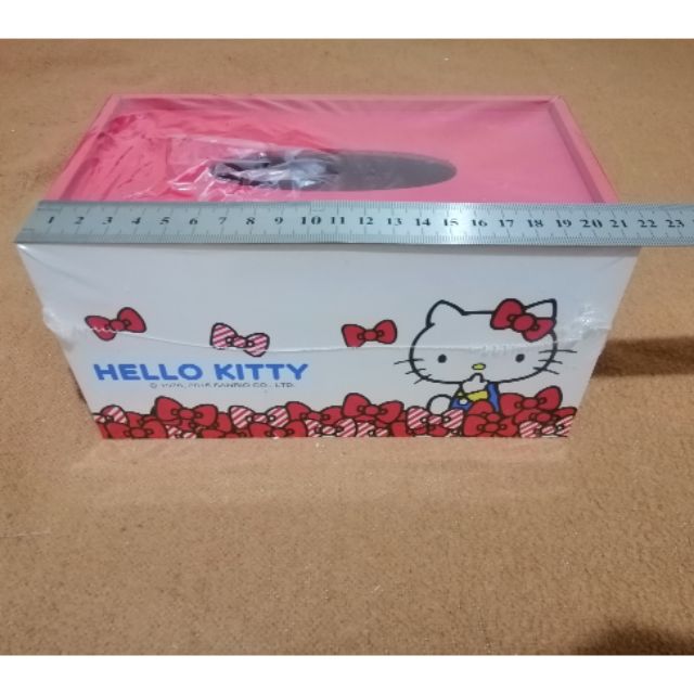 正版授權 木製 Hello Kitty 面紙盒