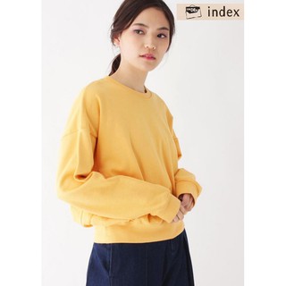【彩購屋】現貨 正版 全新 日本進口 index 服飾 長袖上衣 長袖衣服 M號 黃色