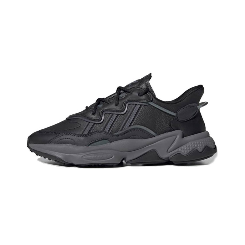  100%公司貨 Adidas Ozweego 黑 襪套 皮革 3M 反光 老爹鞋 全黑 EE7004 男鞋