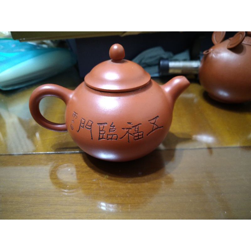 （二手）雕刻 陶瓷 茶壺 茶具 茶盤