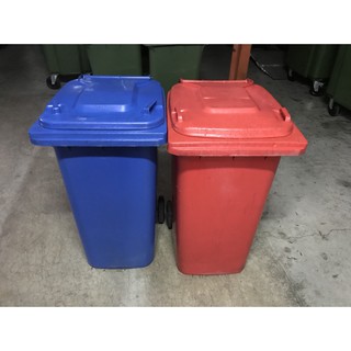 二手OTTO 紅色 120/240/360 公升 資源回收垃圾桶/子母車桶