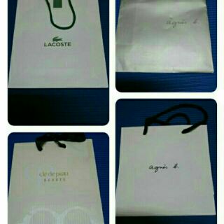 紙袋coach y3 agnes b RABEANCO名牌 名品 精品紙袋 禮物包裝roxy 歐舒丹 ck 1010