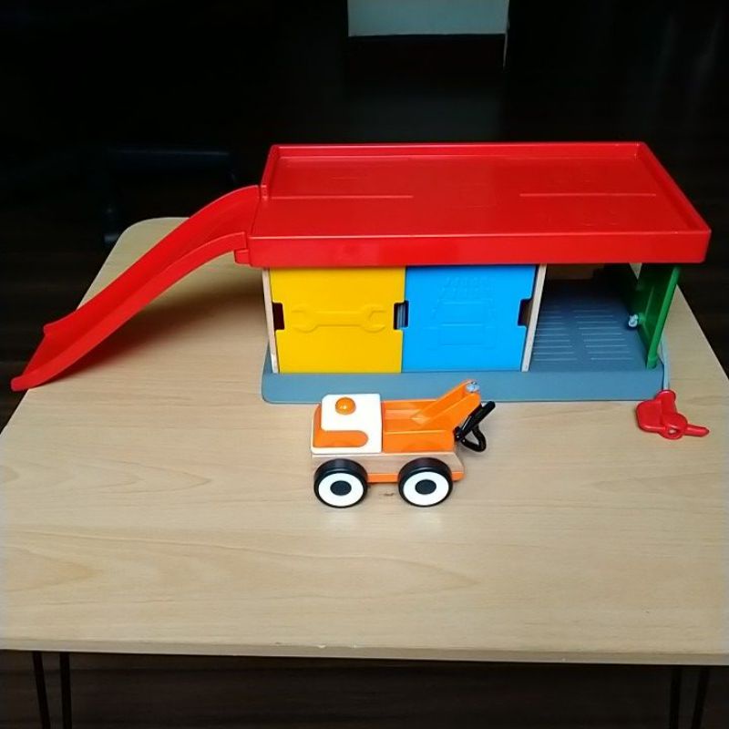 IKEA 二手LILLABO 玩具車庫/拖車