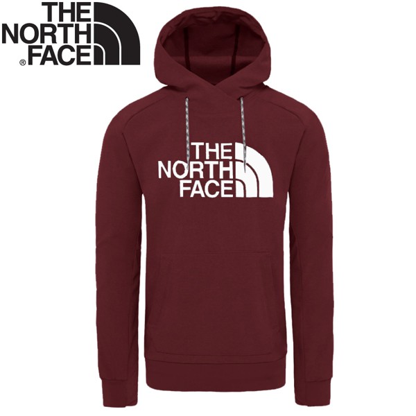 【The North Face 男 LOGO連帽衫《暗紅》】3M4E/連帽保暖上衣/大學T/連帽長袖/悠遊山水