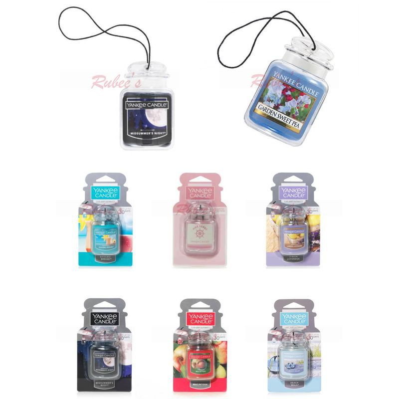 Rubee全球購 Yankee Candle 車用香氛衣櫥房間廁所芳香劑擴香瓶仲夏之夜粉紅海灘 蝦皮購物
