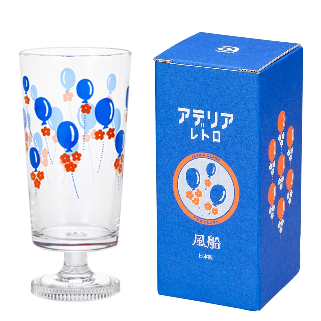 【日本ADERIA】昭和復古花朵直身高腳杯 - 共5款《泡泡生活》玻璃杯 現貨 古典造型