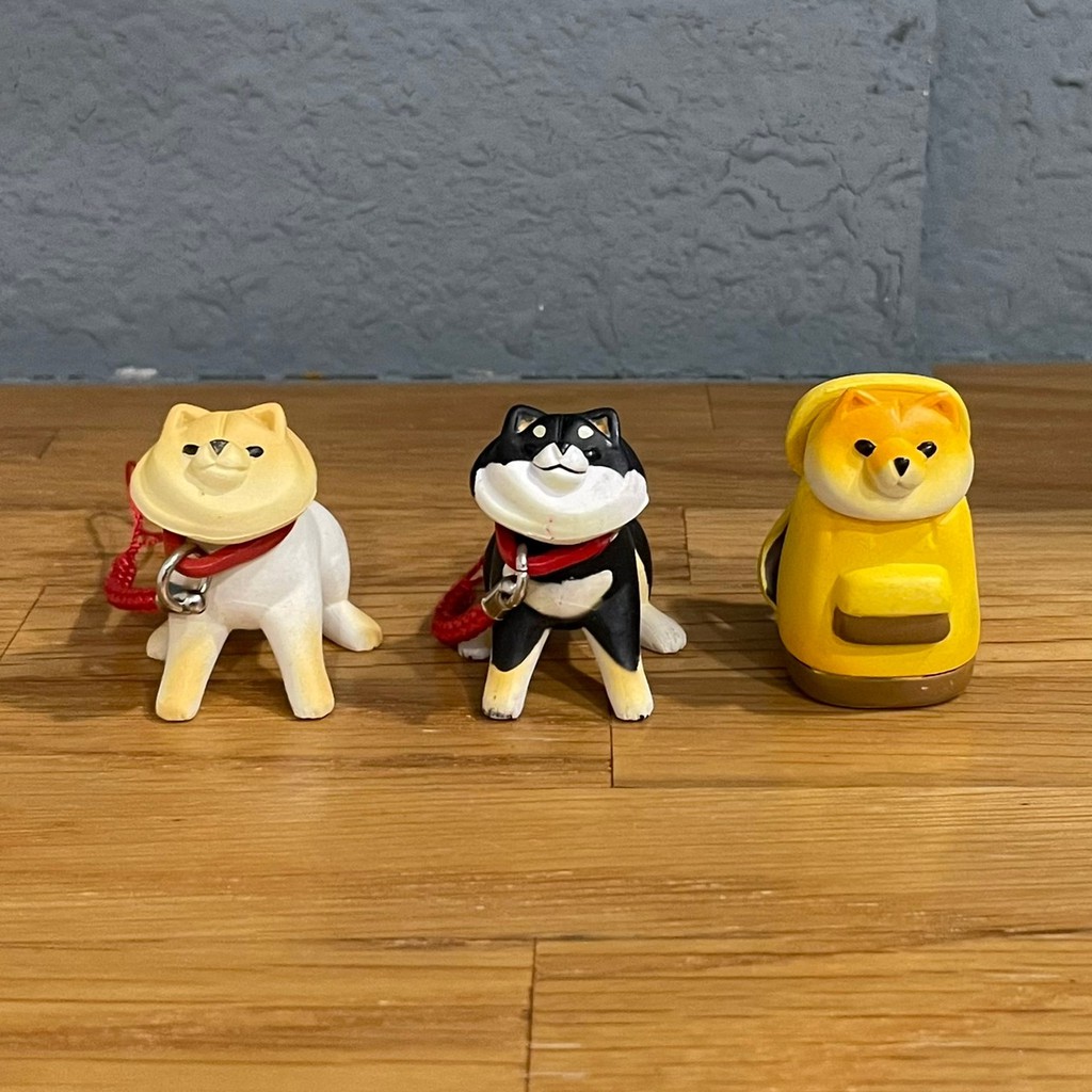 動物愛好系列散步柴犬換裝篇扭蛋公仔不想回家黑柴黃柴柴柴背包扭蛋standstones 蝦皮購物
