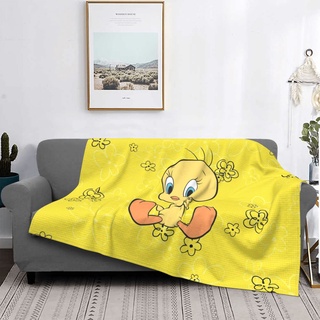 Tweety Bird 毛毯 法蘭絨毛毯 時尚空調毯 保暖午睡毯 真空包裝