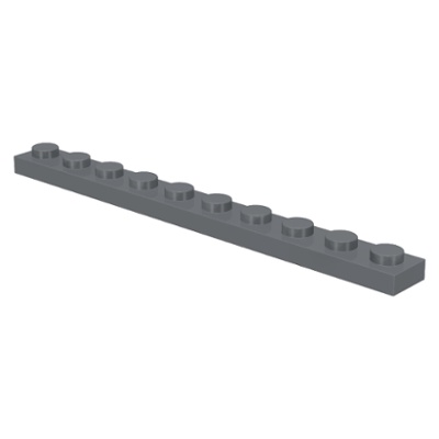 LEGO 樂高 深灰色 Plate 1x10 薄板 4477 4257526
