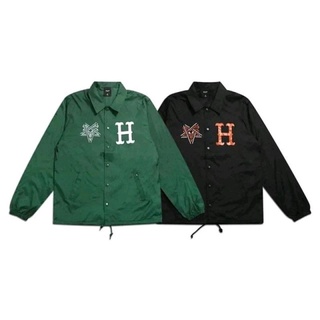 HUF X THRASHER 聯名 教練夾克 風衣外套 嘻哈 饒舌 尺寸：黑S M XL 綠S~XXL 特價！