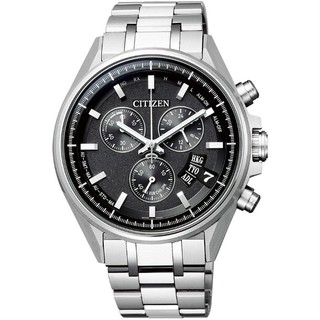 CITIZEN 星辰錶 BY0140-57E 時尚電波對時鈦金屬光動能腕錶 /黑麵 43.7mm