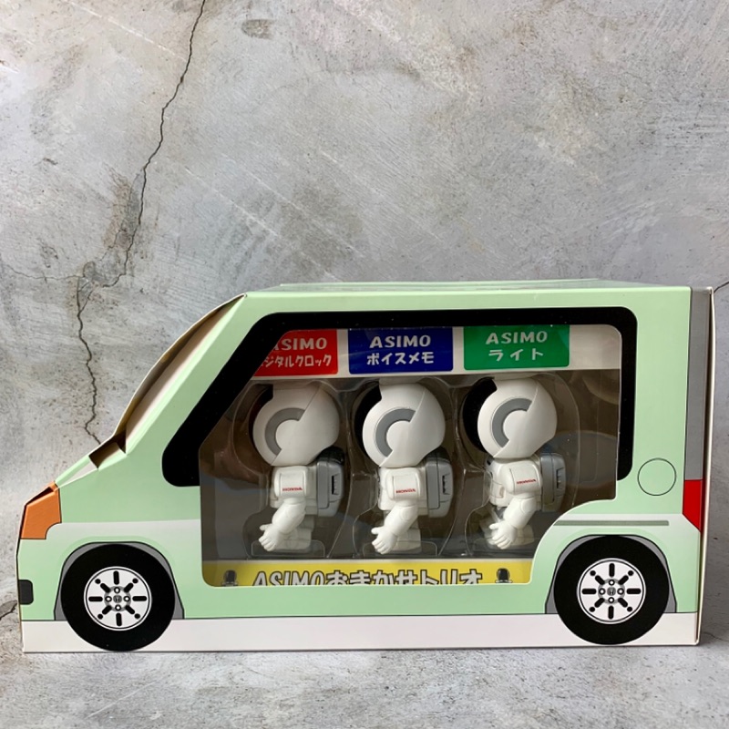 [消毒再出貨]本田 asimo 3種功能 時鐘/手電筒/語音 古董老物 汽車 機器人 玩具 極新 Honda