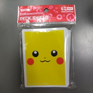 DSC☆代理版 寶可夢卡套 皮卡丘臉部滿版 PTCG 第二層 牌套 全新 64入 66×92mm 現貨