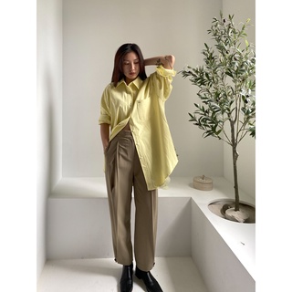 (Aug.) S/S韓國🇰🇷現貨✨綠線厚磅oversized襯衫 MA2204