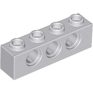 玩樂趣 LEGO樂高 3701 淺灰色 Brick 1X4 with  Holes (T3)
