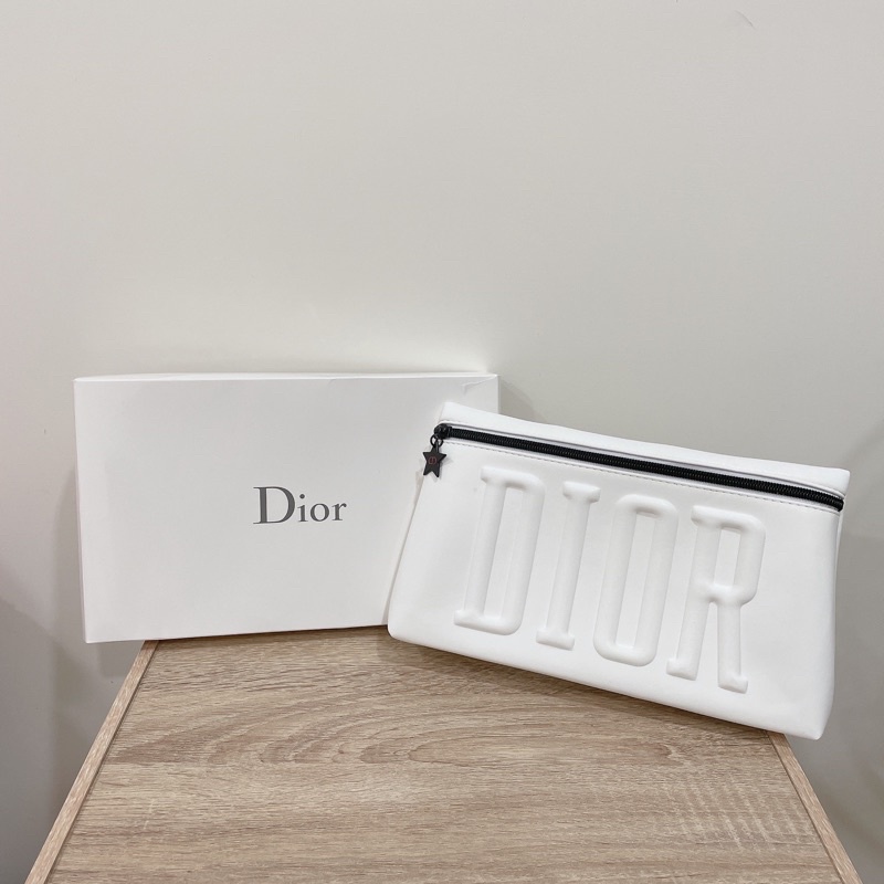 DIOR 化妝包 白色