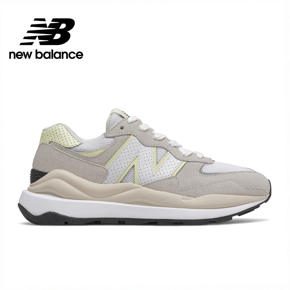 New Balance 女復古運動鞋 米白黃 KAORACER W5740WR1