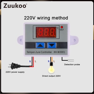 Xh-w3001 微電腦數字顯示恆溫器智能電子溫度控制開關 12 / 24 / 220V