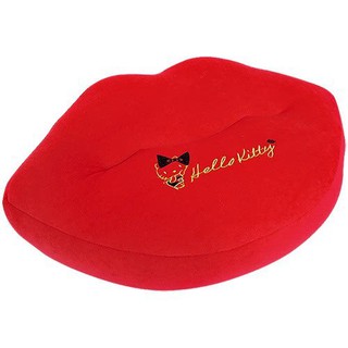 Hello Kitty 紅唇系列 座椅舒適坐墊 腰靠 抱枕 PKTD005R-10